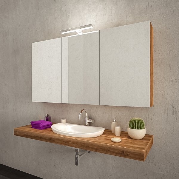 Bad Spiegelschrank mit Lampe (LED) Veronica 1
