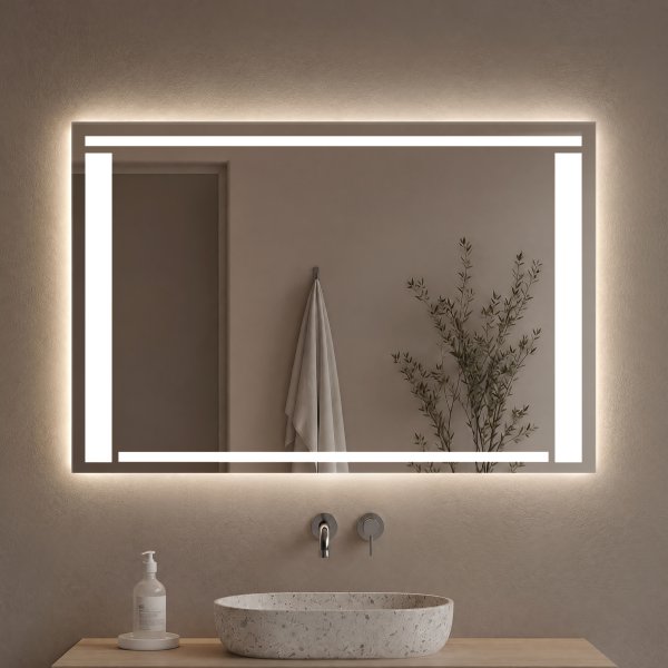 Badezimmerspiegel mit Licht - M546L4