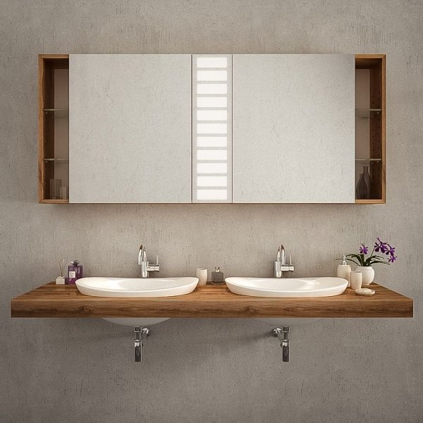 Badezimmerspiegelschrank LED - TRIENT