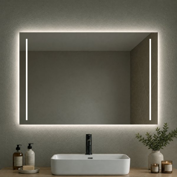 Badspiegel mit LED Beleuchtung - Fuente