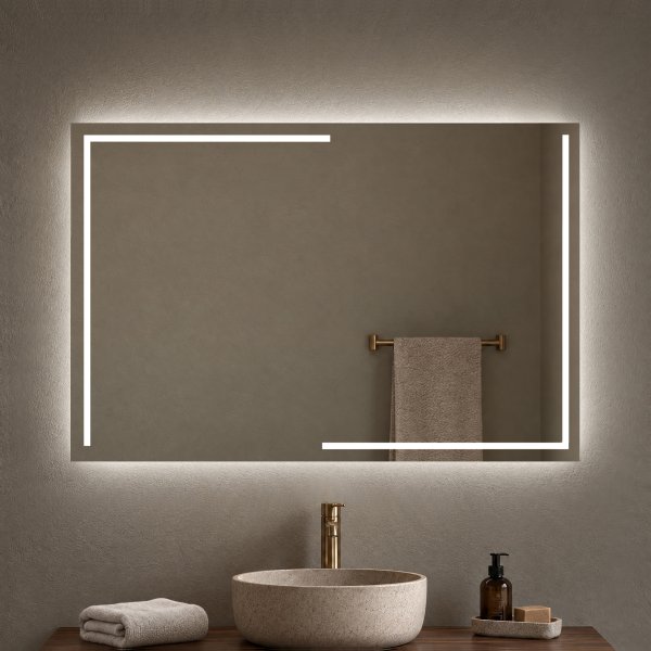 Badspiegel mit LED Beleuchtung - M200L4