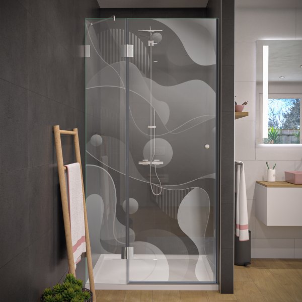 Duschtür nach Maß aus Glas DESIGN 4/104
