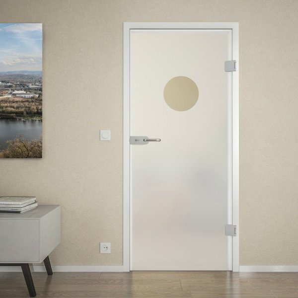 Glas Innentür satiniert DOT 7