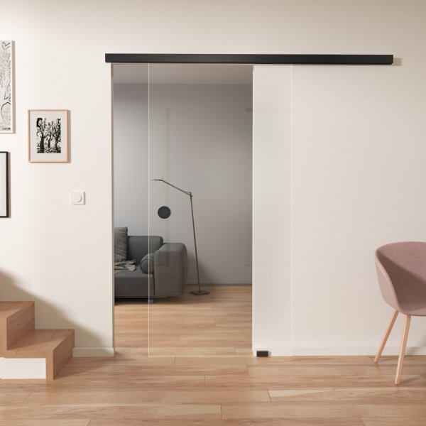 Glasschiebetür ESG 8mm CRISTALLO B/IS