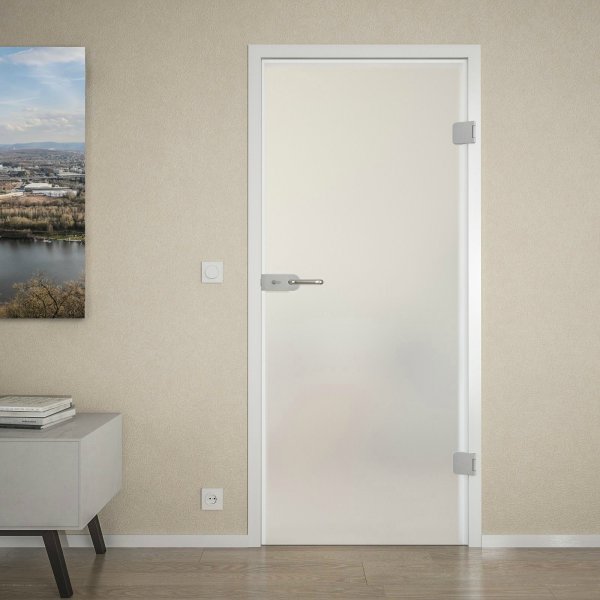 Glastür 8 mm ESG Satinato Milchglas-Optik AREA 1