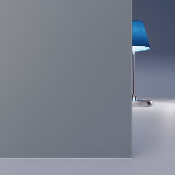 Grau lackiertes ESG Glas SATINATO 4mm