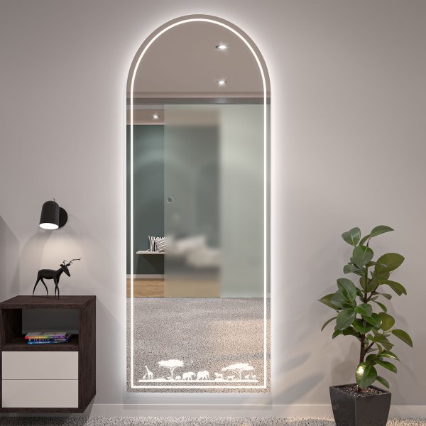 LED Spiegel mit Motiv Kalahari 1