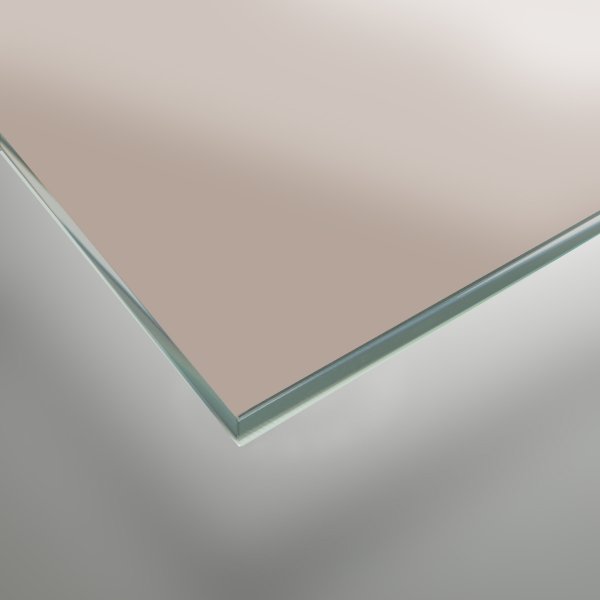Lackiertes Glas - Hell-Braun / Macchiato REF 1236, 4mm