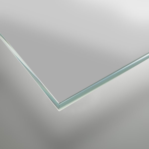 Lackiertes Glas - Metall-Grau / Silber - REF 9006, 4mm