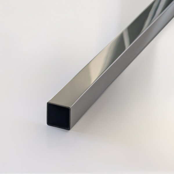 Rohr quadratisch Chrom für Stabilisationsstange 19x19 mm, 2,05 m Länge