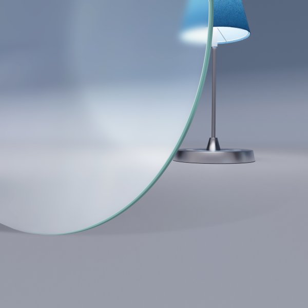 Runde Glasplatte ESG Satinato 4 mm