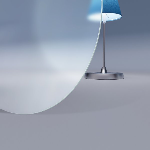 Runde Glasplatte Satinato 4 mm
