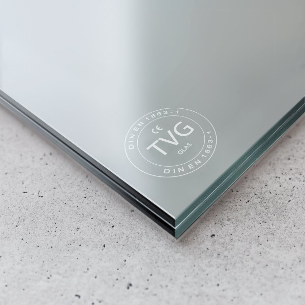 VSG aus TVG Glas 8,76 mm matt