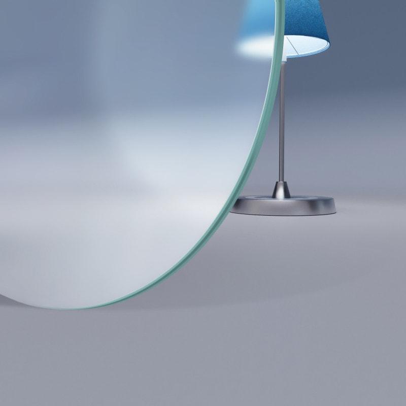 Runde Glasplatte ESG Satinato 10 mm