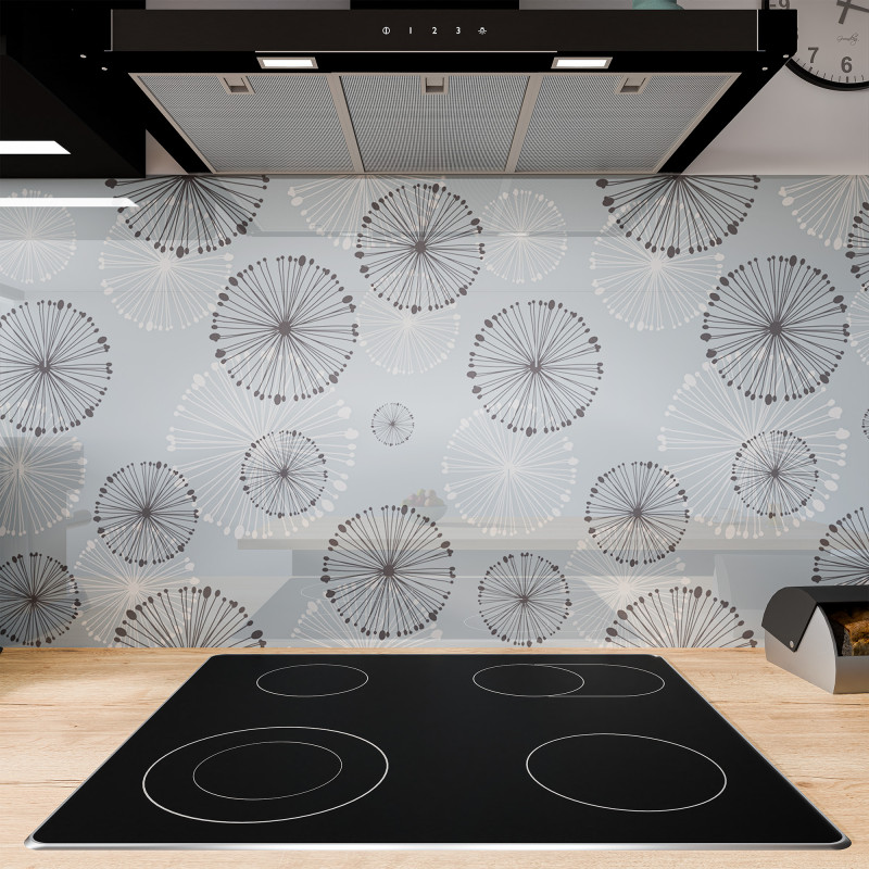 Küchenrückwand ESG Glas 6mm mit keramischen Farbdruck DANDELION 2
