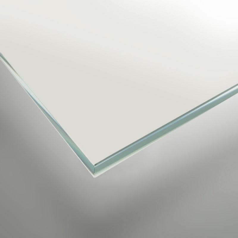 Lackiertes Glas - Weiß mit leichtem Grün-Schimmer - REF 9010, 4mm