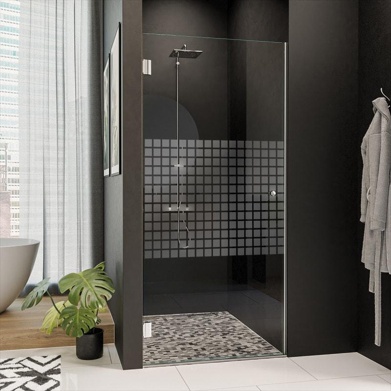 Design Glas Duschtür nach Maß CARRE 1/101