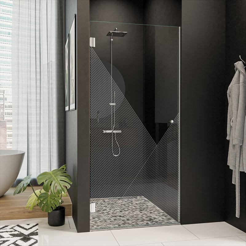 Duschtür Echtglas mit Motiv DESIGN 3/101