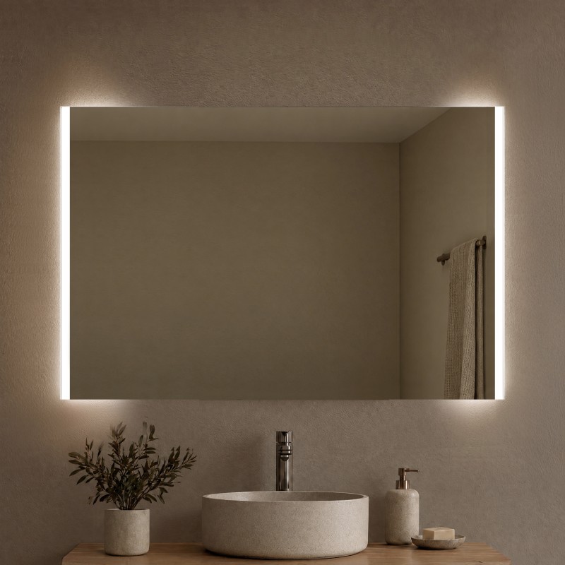 Badezimmer-Spiegel M06L2V, opt. mit Bluetooth