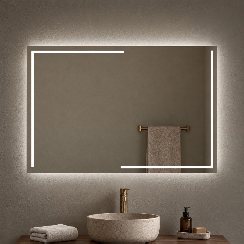 Badspiegel mit LED Beleuchtung - M200L4