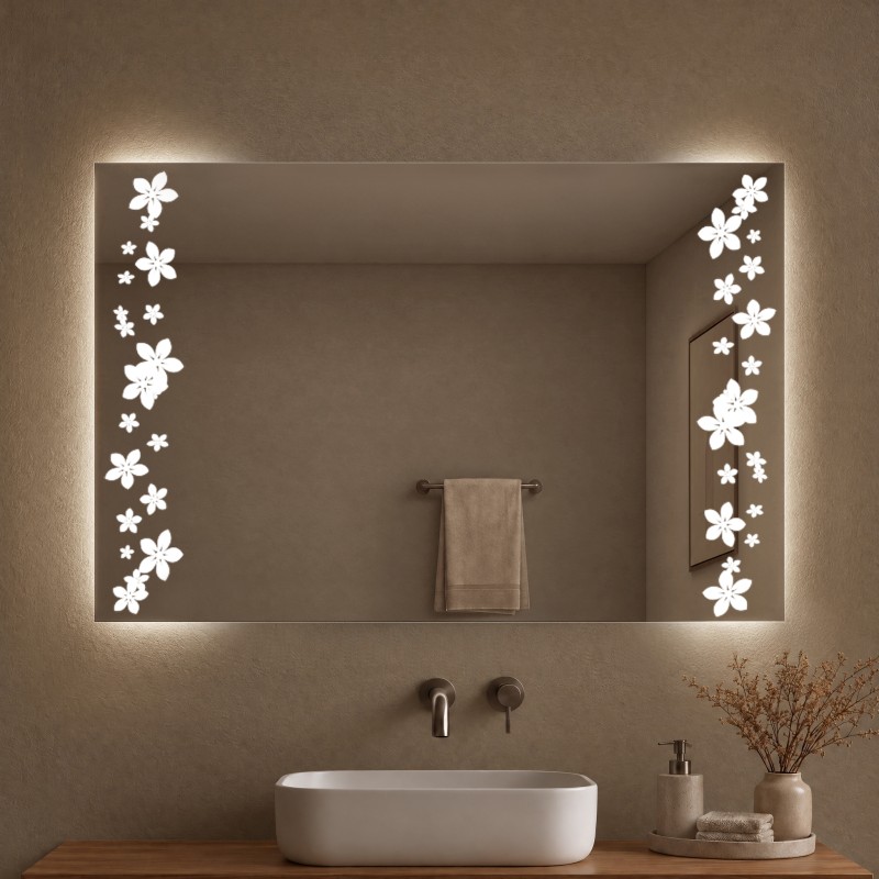 Design LED Spiegel - F124L2V