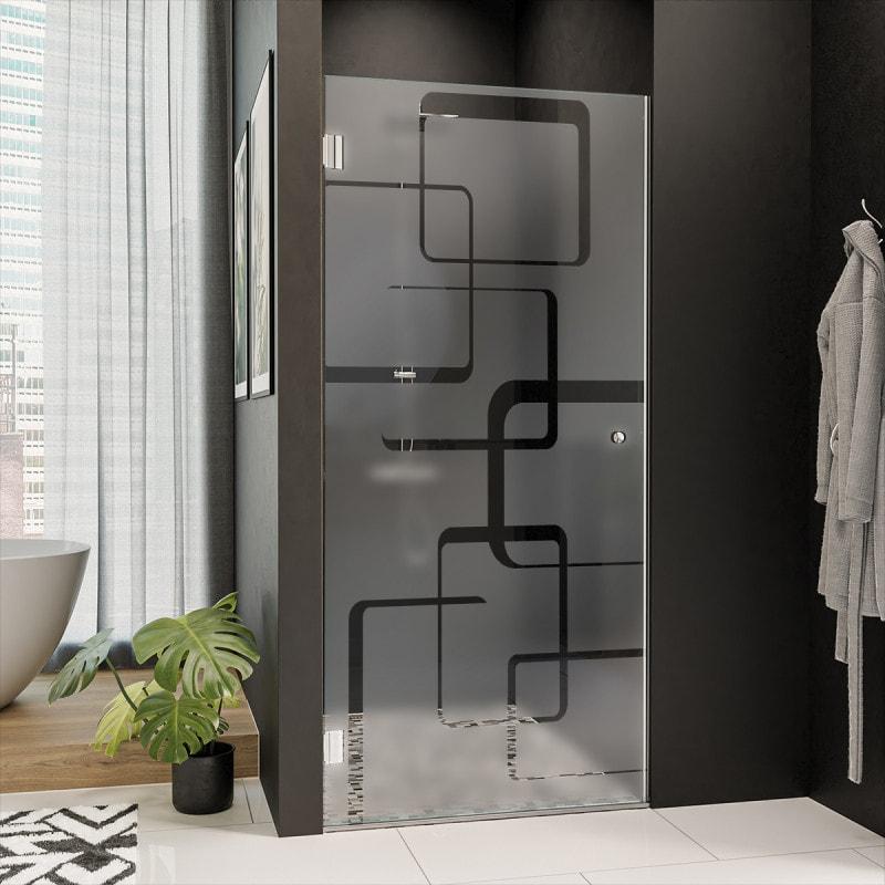 Duschkabinentür mit Dekor DESIGN 1/101