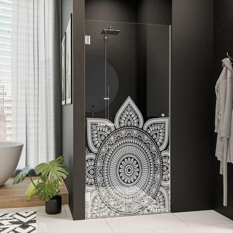 Glas Duschtür auf Maß mit Motiv MANDALA 1/101