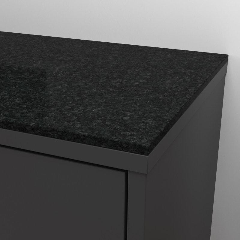 Granit schwarz poliert Nero Luanda 2 cm