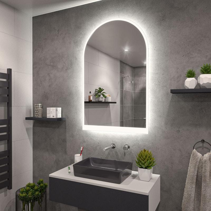 LED Badspiegel mit Rundbogen F642L4B