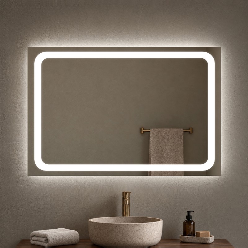 Badspiegel mit LED Beleuchtung - Boku