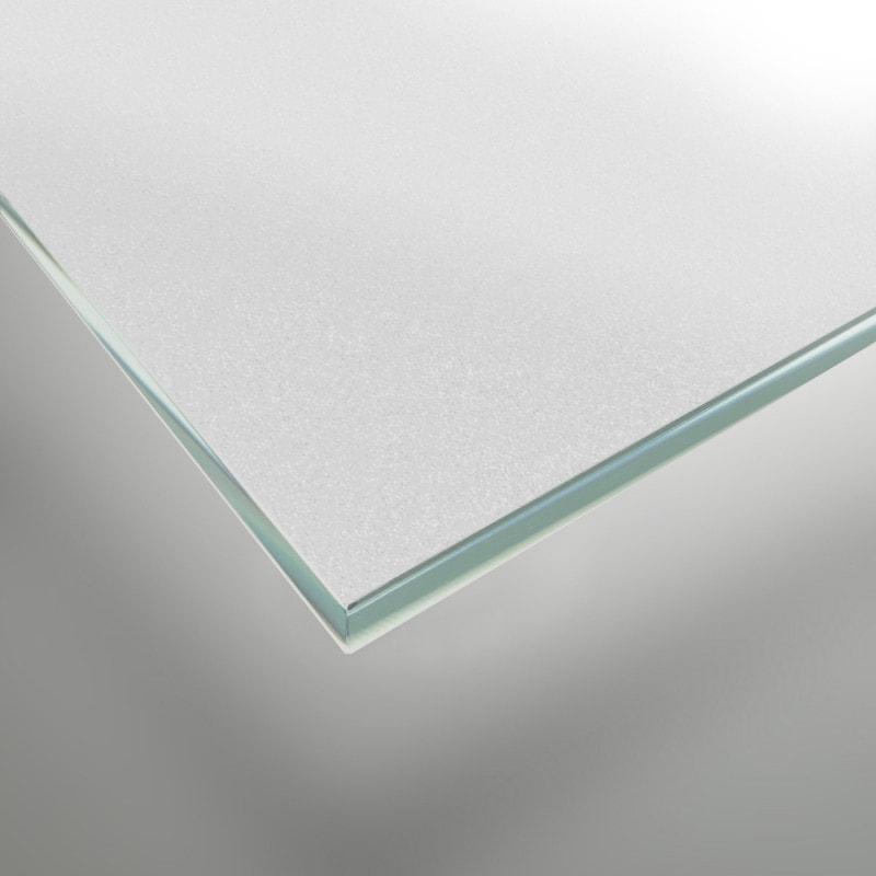 Lackiertes Glas - Grau metallisch glänzend - REF 9007, 4mm