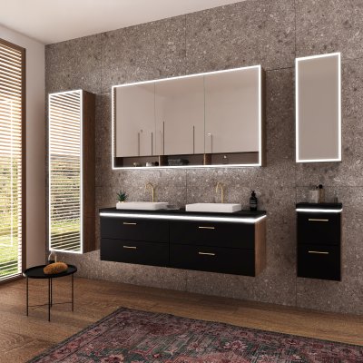 Bad Unterschrank mit Beleuchtung - Sylt 08A/LED