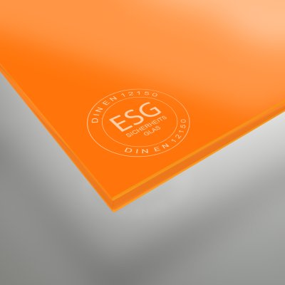 ESG Glas lackiert 12 mm RAL-/NCS-Farbe nach Wahl