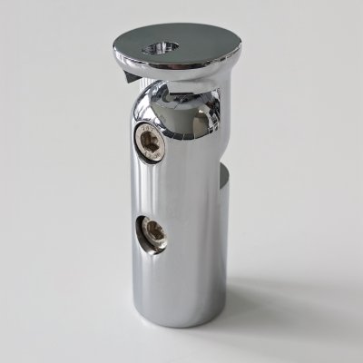 Wandanschluss Chrom 180° verstellbar für Ø 12 mm Stabistange geeignet
