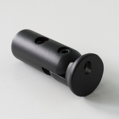 Wandanschluss schwarz 180° verstellbar für Ø 12 mm Stabistange geeignet
