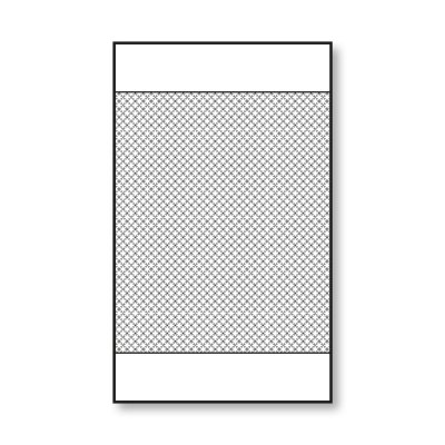Glastrennwand Dusche Satinatoglas mit schwarzem Print FRAME SQUARES 3