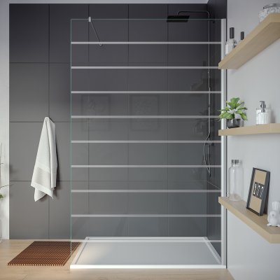 Design Duschabtrennung Echtglas FORRADO 3T