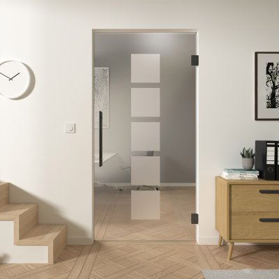 Glas Pendeltür CARRE 4