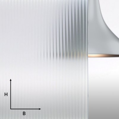 Madras® Plissé 6 mm Ornamentglas