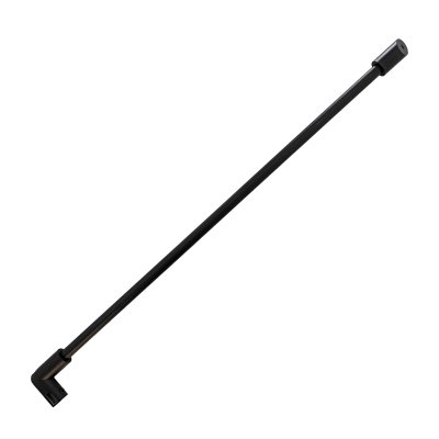 Stabilisationsstange Rund in Schwarz Ø12 mm x 0,5 m für 45°-Befestigung der Glasduschwand