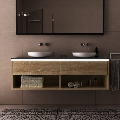 Beleuchteter Badezimmer Unterschrank 35A/LED