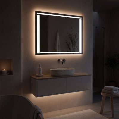 Badezimmerspiegel mit Licht - M546L4