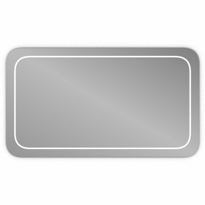 Badspiegel Ecken abgerundet F586L4R