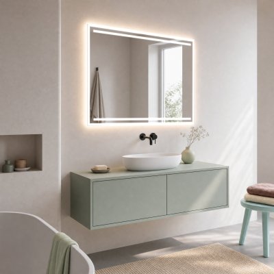 Badspiegel mit LED Beleuchtung - Calnegre