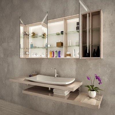 Beleuchteter Spiegelschrank - GÖTEBORG