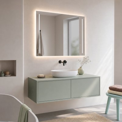 Badspiegel mit LED Beleuchtung - Fuente