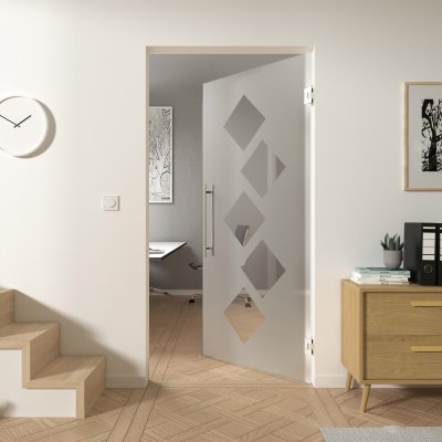 Glas Pendeltür CARRE 7