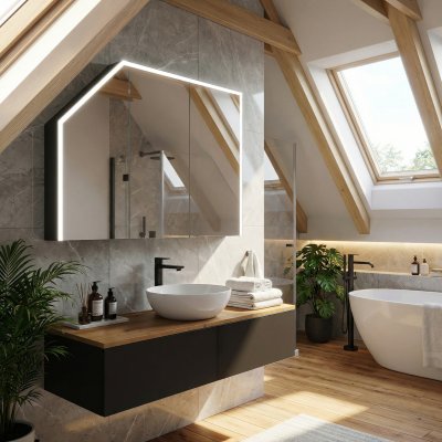 Dachschrägen-Spiegelschrank - Phönix