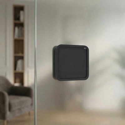 Schiebetür schwarz lackiert Industrial Design FRAMEL 20/GF SATINATO