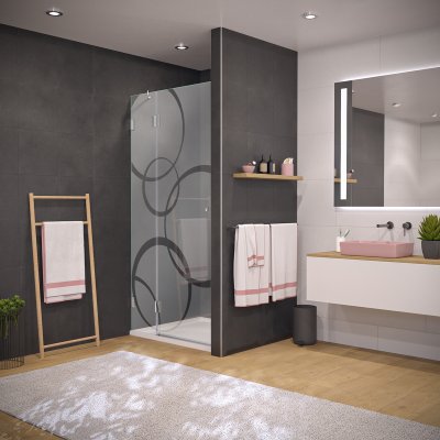 Nischentür für Dusche nach Maß CERCO 3/104